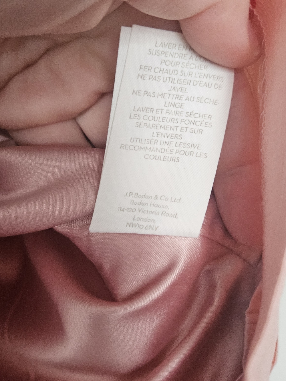 Boden NWT Red Pink Leaf Pattern Pencil Skirt Size 10R - Picture 7 of 8